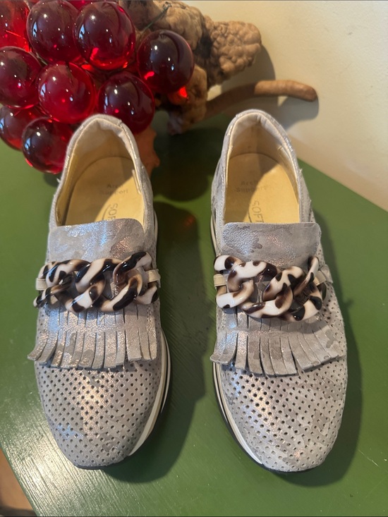 Softwaves Shoes - Softwaves Cadie metallic leather platform shoes  made in Portugal